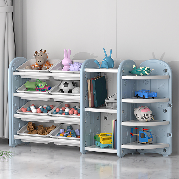 Low cabinet with storage basket