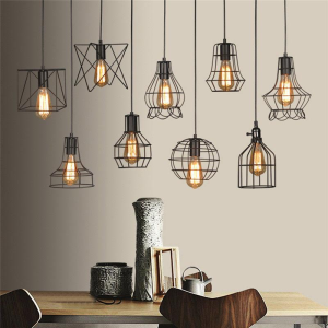Industrial Wire Lamp Shades