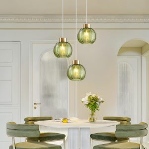 Shining a Sustainable Light: The Elegance of Green Glass Pendant Lighting