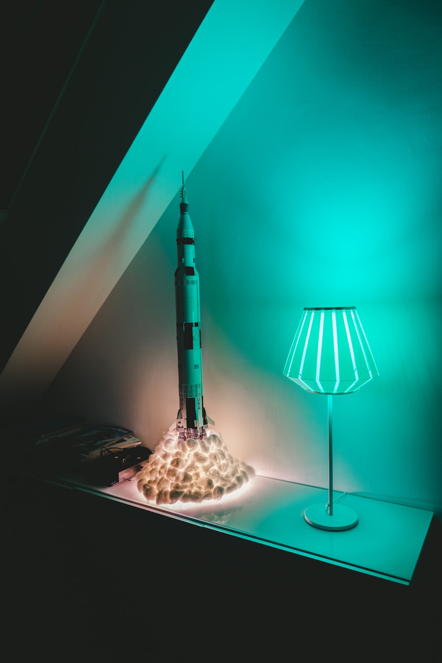 Photo Resin imitation jade table lamp for kids room
