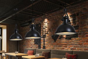 Enhance Your Coffee Shop with Industrial Matte Black Pendant Lights